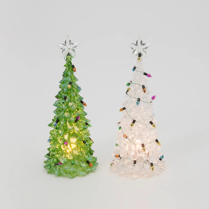 Lighted Acrylic Christmas Trees