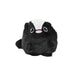 Plush toy resembling a skunk on a white background