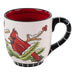 Mug with cardinal design on a white background