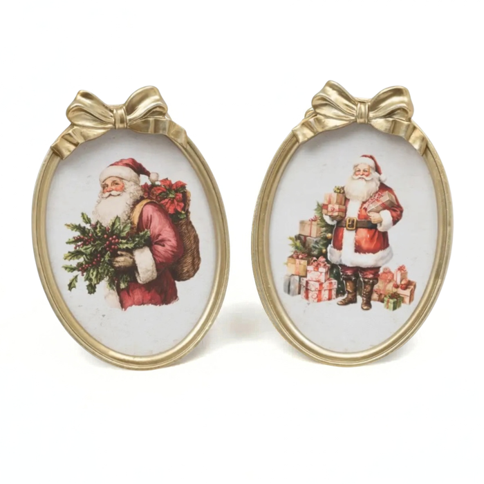 Vintage Santa Plaques