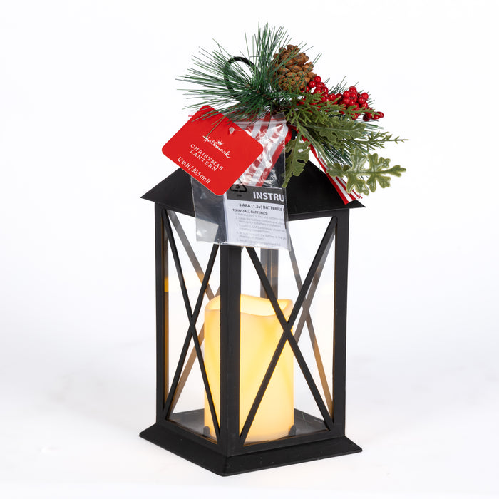 Black Christmas Lantern