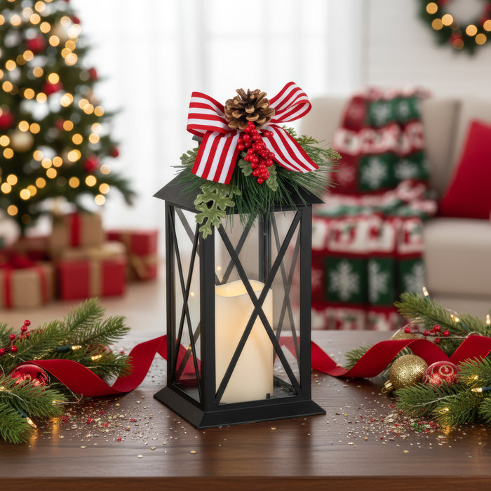 Black Christmas Lantern