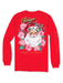 Simply Southern Long Sleeve Floral Santa in Red