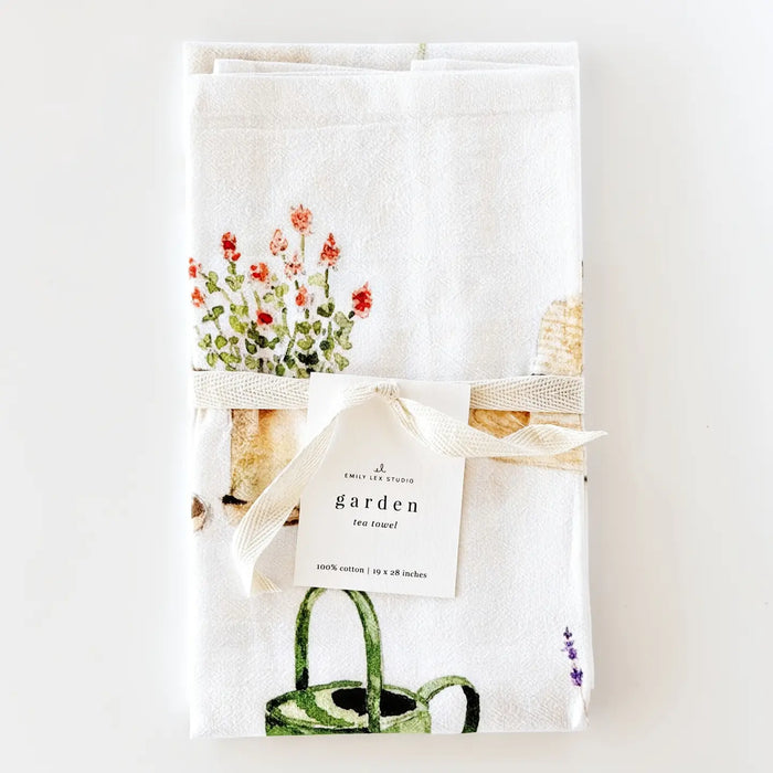 Garden Cotton Tea Towel
