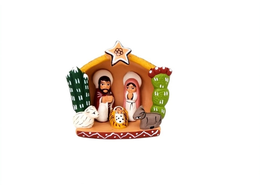 Handcrafted Ceramic Nativity Scene from the Andes