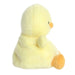 Plush toy duck on a white background