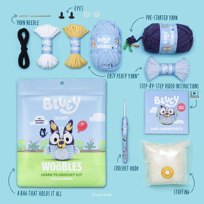The Woobles Bluey Crochet Kit