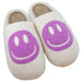 Purple Smiley Face Slippers