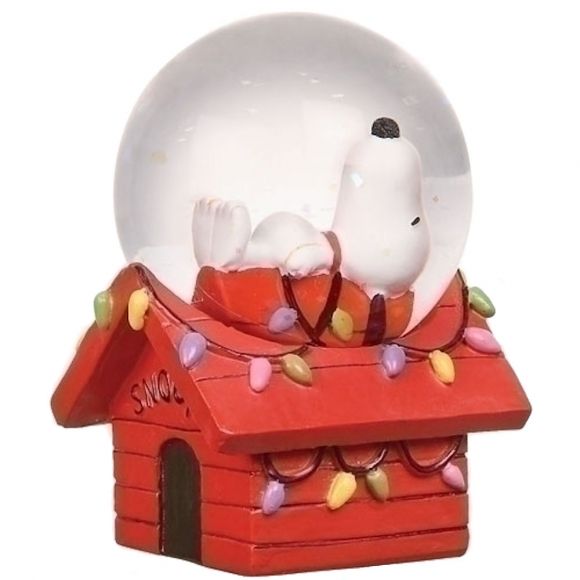 Snoopy's Holiday Doghouse Mini Snow Globe
