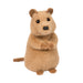 Plush toy hamster on a white background