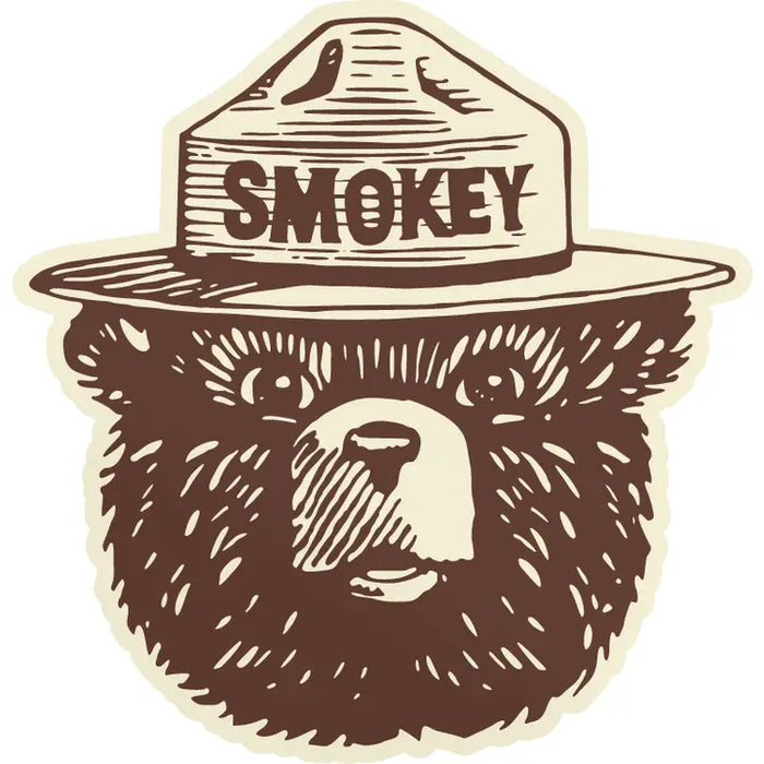 Smokey Bear Logo Sticker