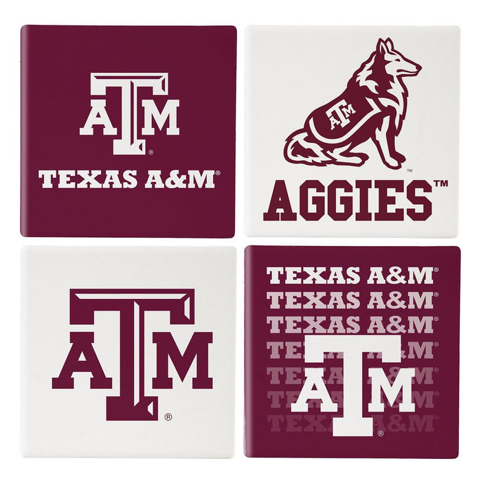 Texas A&M Ceramic Coasters Set