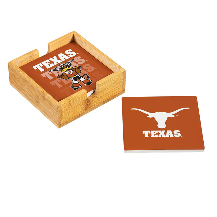 University of Texas Ceramic Coasters Set