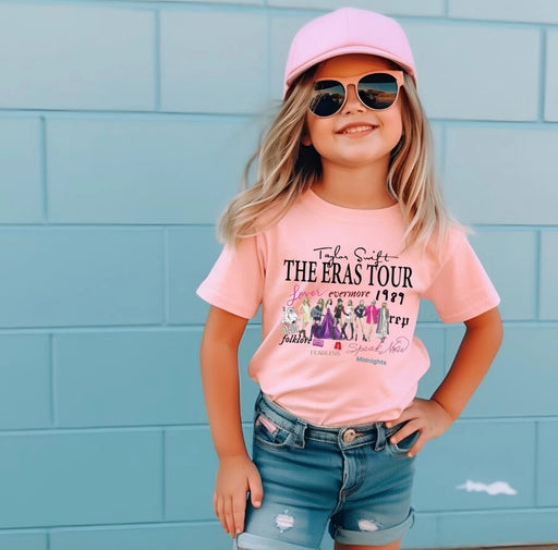 Taylor Swift Pink Eras Tour Youth Tee