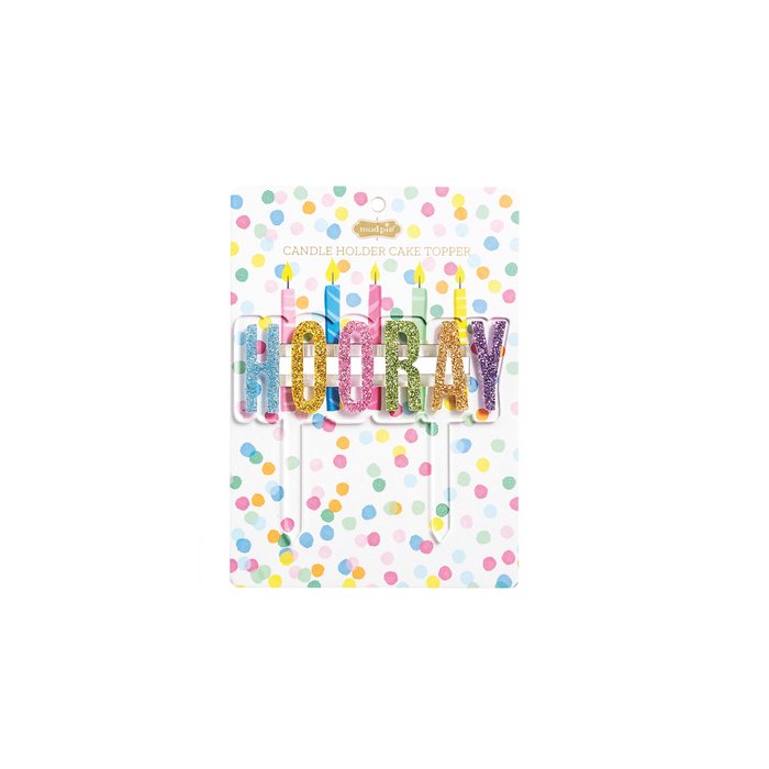 Hooray Candle Holder Topper