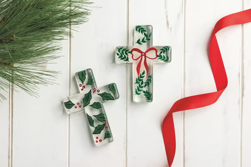 Holiday Glass Cross