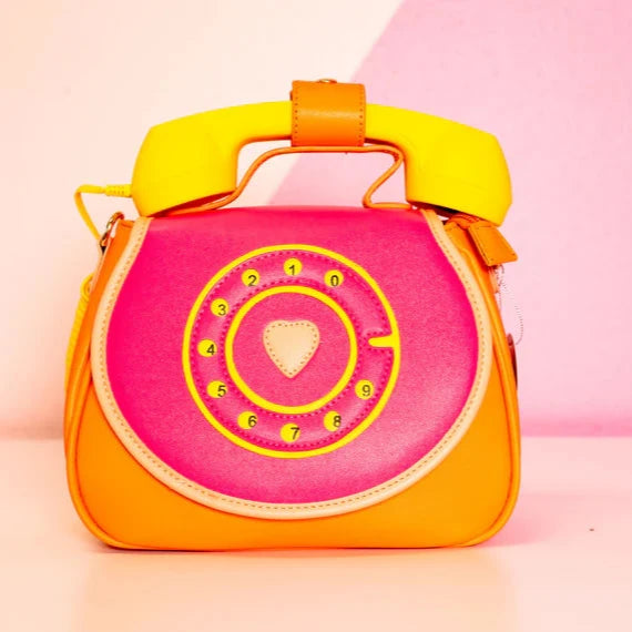 Ring Ring Phone Convertible Handbag fruity fresh pink