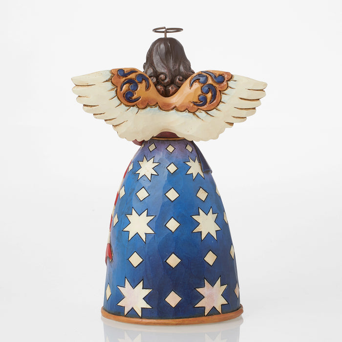 Patriotic Angel in Flag Dress Figurine by Jim Shore