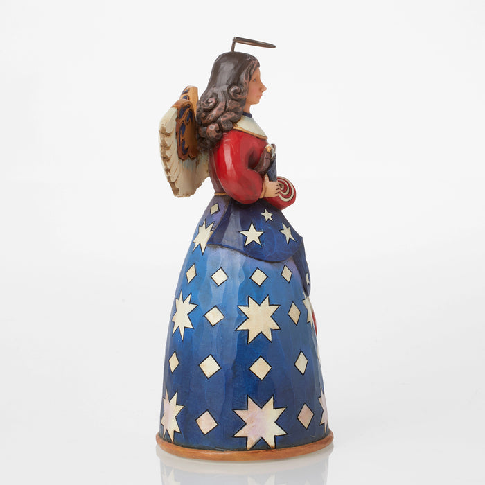 Patriotic Angel in Flag Dress Figurine by Jim Shore