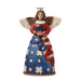 Patriotic Angel in Flag Dress Figurine by Jim Shore