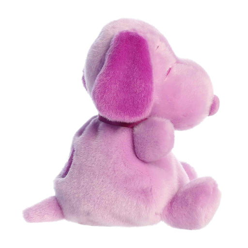 Purple plush toy with a white background