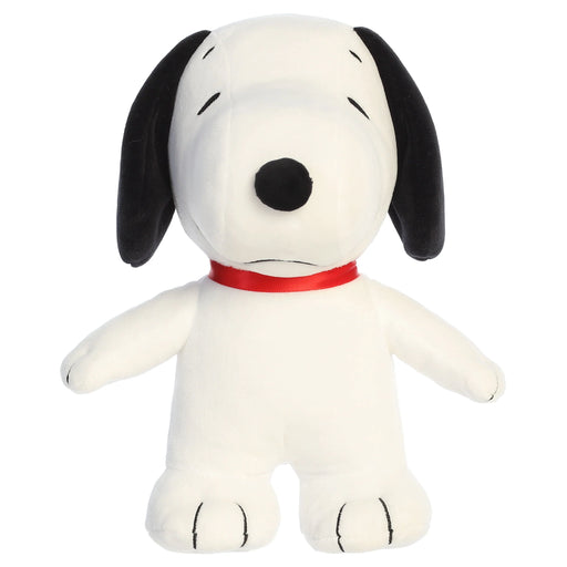 Snoopy plush toy on a white background