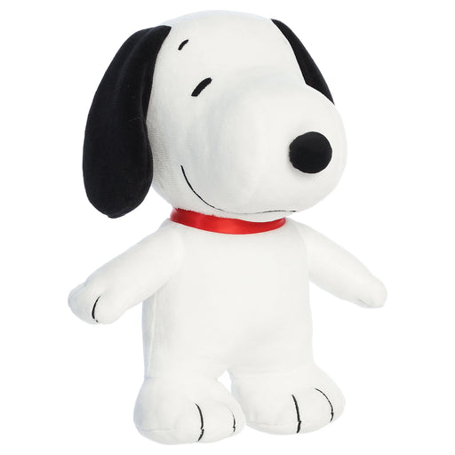 Snoopy plush toy on a white background
