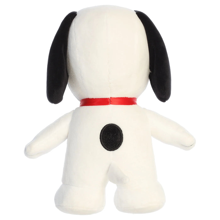 Snoopy plush toy on a white background