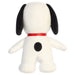 Snoopy plush toy on a white background