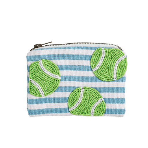 Tennis Balls Beaded Pouch