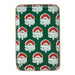 Green Block Print Metal Tidbit Plate