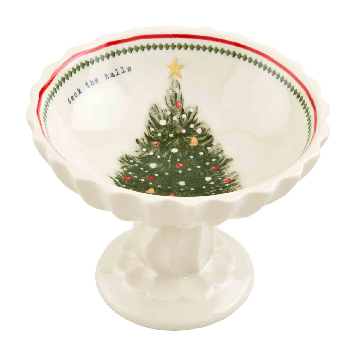 Christmas tree candy dish best sale