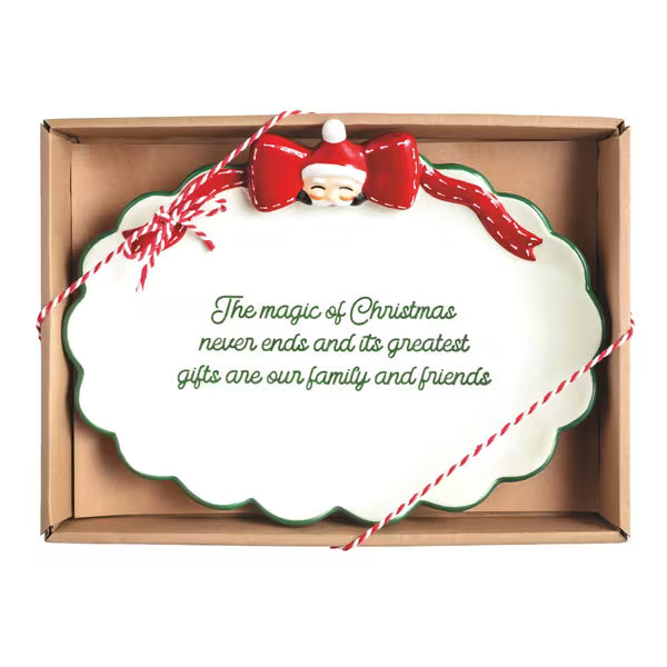 Santa Bow Sentiment Tray
