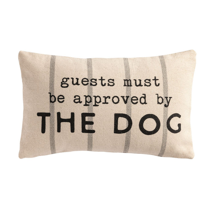 Guests Pet Striped Pillow
