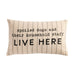 Spoiled Dogs Pet Striped Pillow