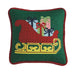 Sleigh Needlepoint Mini Pillow