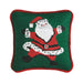 Santa Needlepoint Mini Pillow