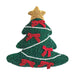 Christmas Tree Beaded Pillow