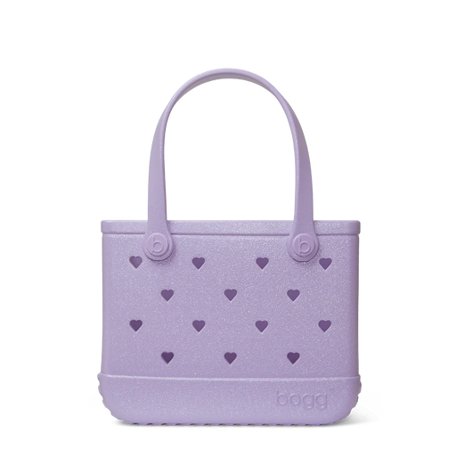 Tiny Tote Bitty Bogg Bag - Heart Shimmer LILAC