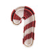 Woven baskets with red and white striped design on a white background