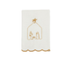 Nativity Gold Embroidery Scallop Towel