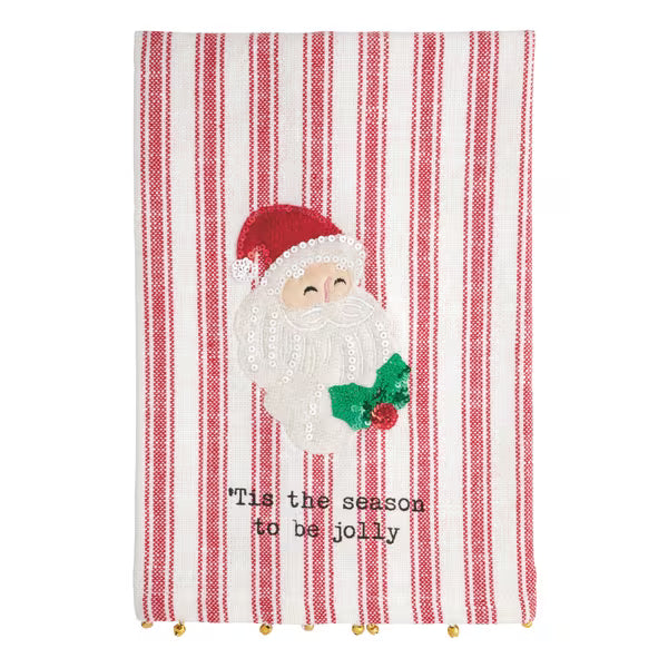 Santa Sequin Towel