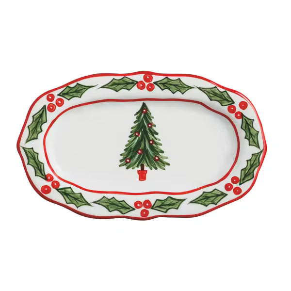 Christmas Tree Holly Everything Plate