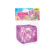 A packaged purple glittery squishy toy cube in a white mesh bag with a colorful header card reading 'Sugar Swaps Cool Cubes' and 'Shimmers,' on a plain white background.