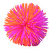 Colorful ball made of interlocking sticks on a white background