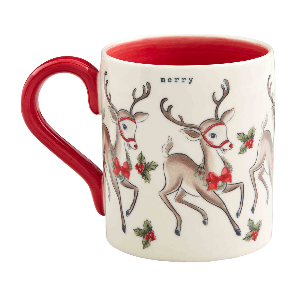 Demdaco Ceramic Reindeer Mug