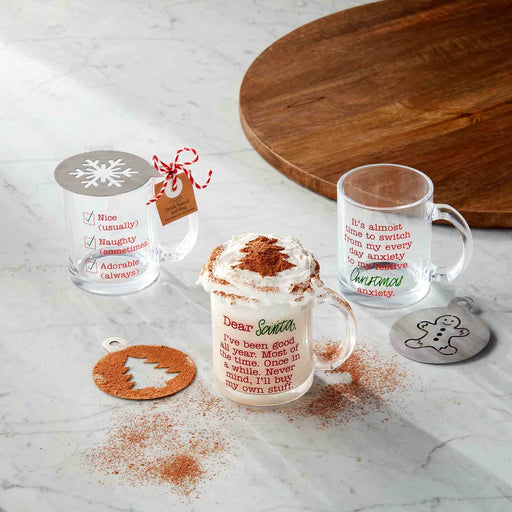 Snowflake Mug & Stencil Set
