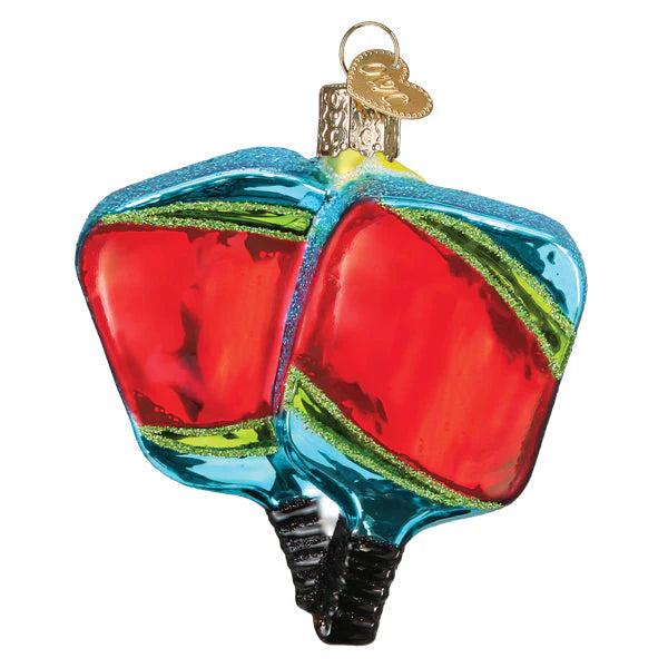 Old World Christmas Pickleball Paddles Ornament