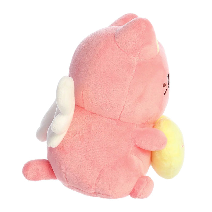 7" Candy Heart Sitting Dark Pink Meowchi