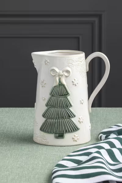Pressed Christmas Tree Pitcher